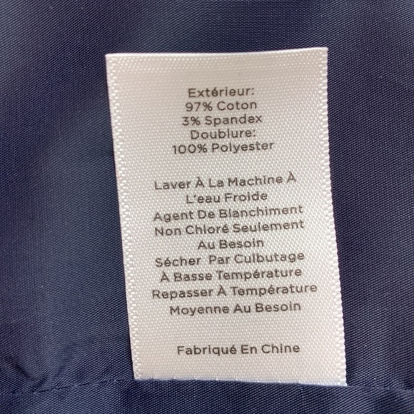 Talbots red white and blue lined skirt EUC 12 - Picture 8 of 9